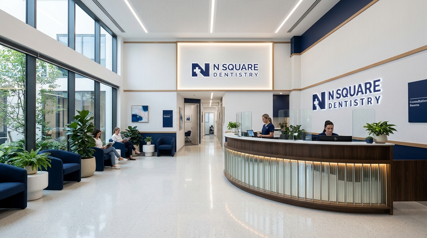 N Square Dentistry Reception Lounge